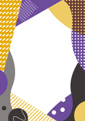 Japanese modern frame background material-Halloween