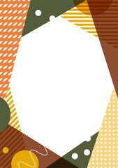 Japanese modern frame background material-Autumn flavors