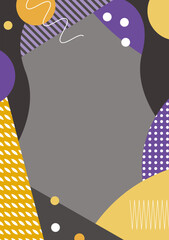 Japanese modern frame background material-Halloween