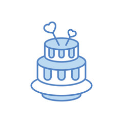 Christmas Cake vector icon