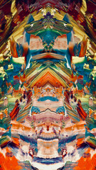 Abstract background wallpaper. Ethnic pattern. Mixtures of oil paint. Trendy hand painting canvas. Wall decor and Wall art prints Idea. 3D Texture. Art object