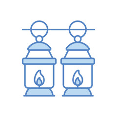 Christmas Lantern vector icon