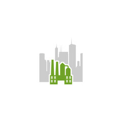 Fototapeta premium Eco Plant recycling garbage icon isolated on white background