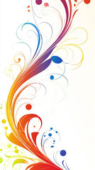 Abstract background with flowers Coffee powder splash or explosion flying in the air

