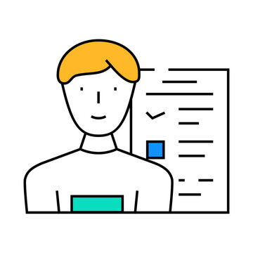 hql highly qualified lead line icon vector. hql highly qualified lead sign. isolated symbol illustration