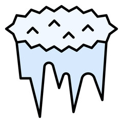 Icicles, cold, winter, weather, nature Icon