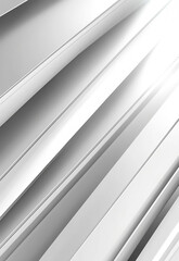 Obraz premium Abstract white and gray color modern design stripes white background with diagonal lines 