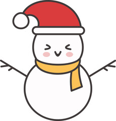 Cute Christmas Snowman