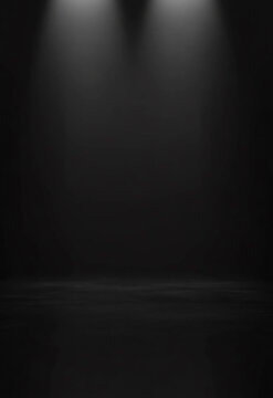 Texture and seamless background of black granite stone Black concrete​ wall
