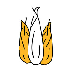 shallot onion line icon vector. shallot onion sign. isolated symbol illustration