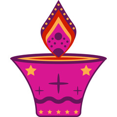 Diwali Lamp Illustration