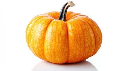Obraz premium raw pumpkin photo on white background
