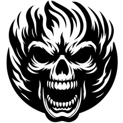 Wrath skull silhouette