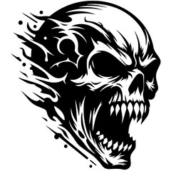 Wrath skull silhouette