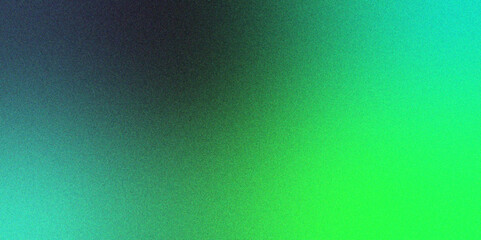 Green and Dark blending gradient background with grainy texture. Digital grainy gradient with a colorful, blurred soft noise effect. Dark gradient foil shimmer with Royel Green burnt fiery foil