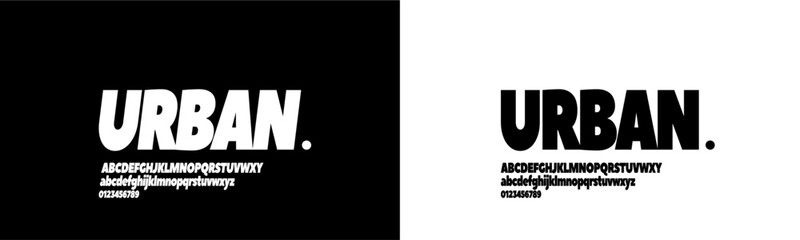 Modern Bold Font. Sans Serif Font. Regular Italic Uppercase Lowercase Typography urban style alphabet fonts for fashion, sport, technology, digital, movie, logo design, vector illustration
