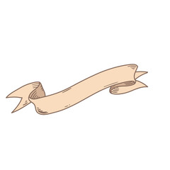 Vintage Hand Drawn Ribbon Illustration