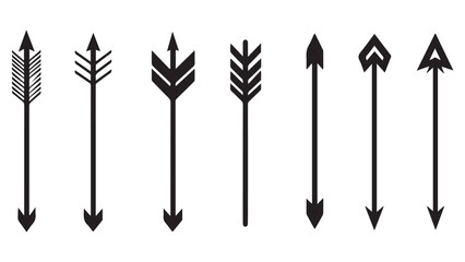 Arrows black set icon. Arrow vector icon Collection different arrows Cursor icons Arrows for web design,  Vector illustration.