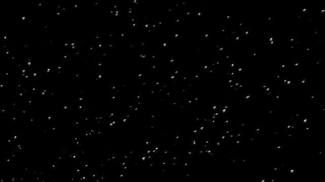 Slow falling snow on the black backgrounds (PNG Background) - (4K_24fps)