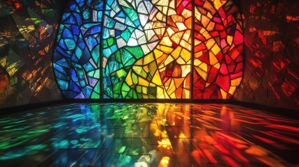 Colorful Stained Glass Window