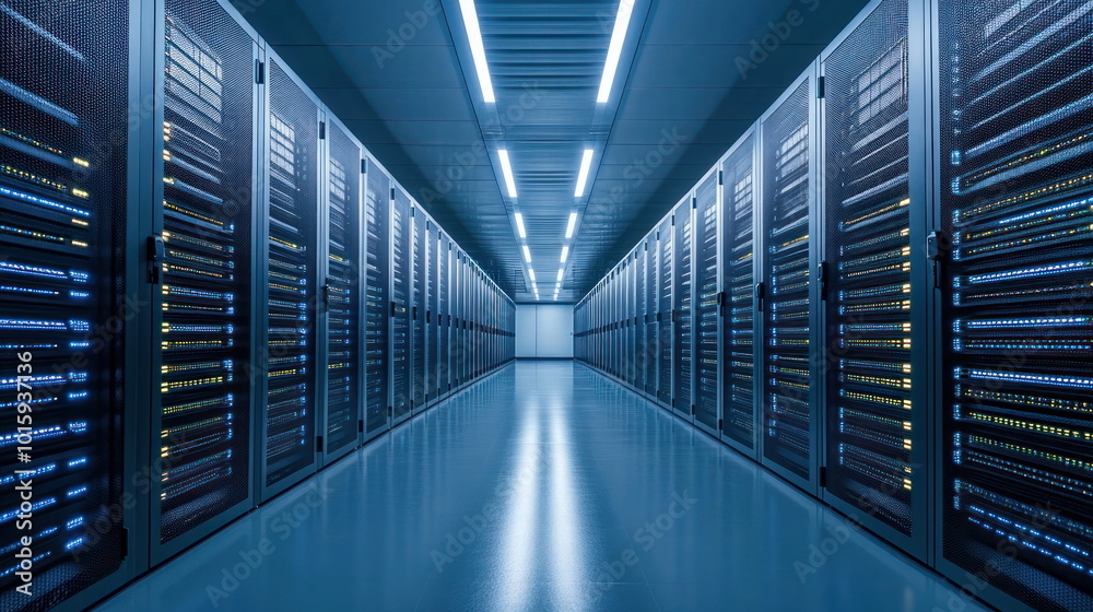 Poster data center server room network infrastructure technology