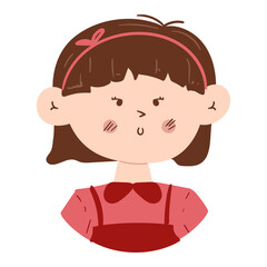 Half Body Kid Character Illustration