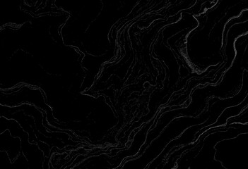 Marble black texture, wavy texture background	

