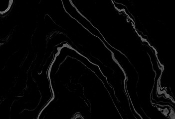 Marble black texture, wavy texture background	

