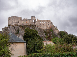 Beckov is a reconstructed castle ruin on a steep, 60-meter high cliff above the village of Beckov near the town of Nov&eacute; mesto nad V&aacute;hom. When the sky gets cloudy, the castle looks dramatic.