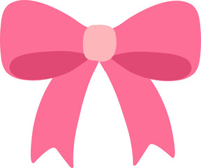 Pink coquette Christmas clip art featuring pastel flat design, cute festive elements, and girly holiday icons for use in holiday decorations and projects.