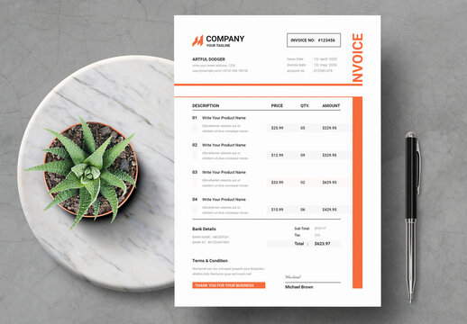Creative Invoice Template
