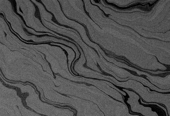 Marble black texture, wavy texture background	
