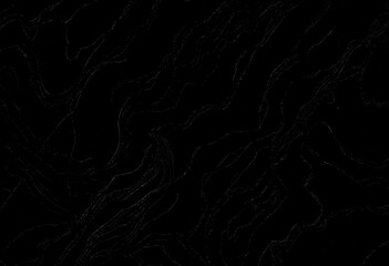 Marble black texture, wavy texture background	
