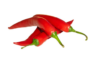 Papryka czerwona, ostra, bez tła. Papryczka