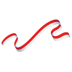 Indonesia Flag Border Illustration