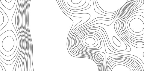 Landscape geodesy topographic map lines abstract blank detailed contour map black and white background topographic cartography, black on white contours topography stylized height of the lines map.