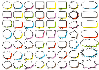 かわいいフキダシセット