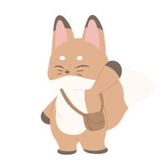 Fox Animal Holiday Illustration