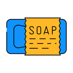 soap fragrance line icon vector. soap fragrance sign. isolated symbol illustration