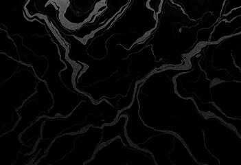 Marble black texture, wavy texture background	
