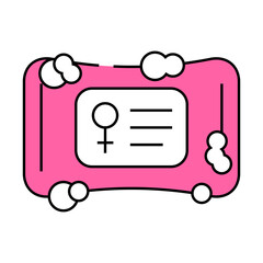 women soap line icon vector. women soap sign. isolated symbol illustration