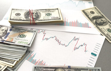Finance chart showed a significant increase in stock market profits, driven by higher interest...