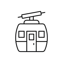Cable Car vector icon