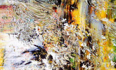 Abstract background wallpaper. Ethnic pattern. Mixtures of oil paint. Trendy hand painting canvas....