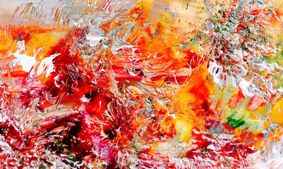 Abstract background wallpaper. Ethnic pattern. Mixtures of oil paint. Trendy hand painting canvas....