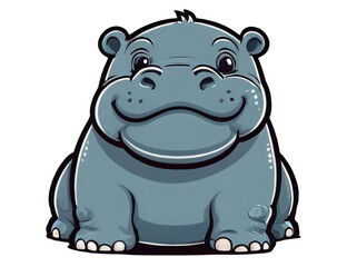 Obraz premium hippo smiling