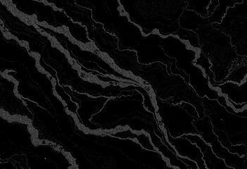 Marble black texture, wavy texture background