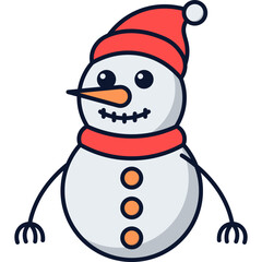 Cute Christmas Snowman