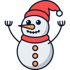Cute Christmas Snowman