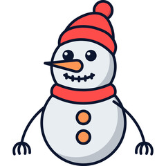 Cute Christmas Snowman